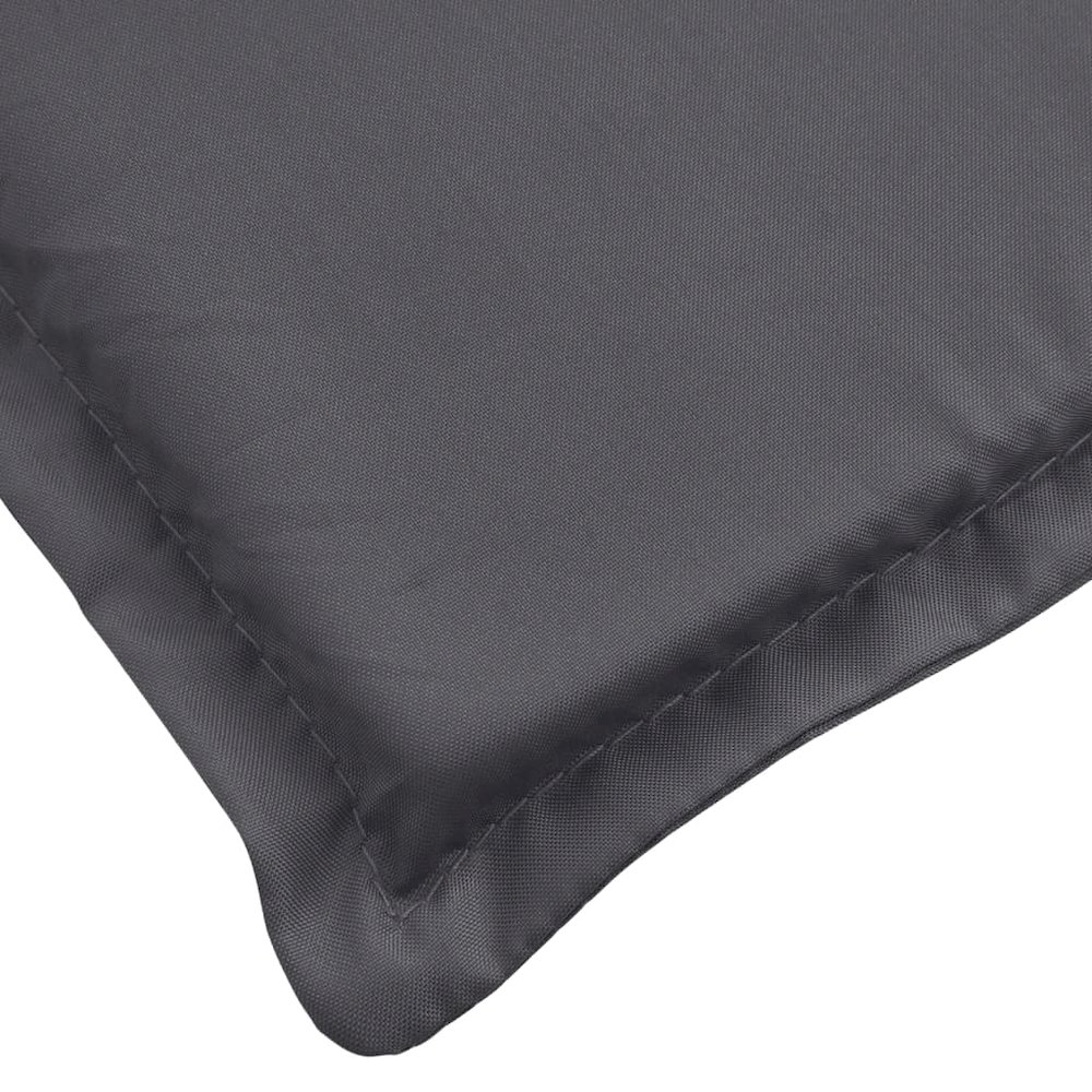 Sun Lounger Cushion Anthracite Oxford fabric (100% polyester). Picture 7