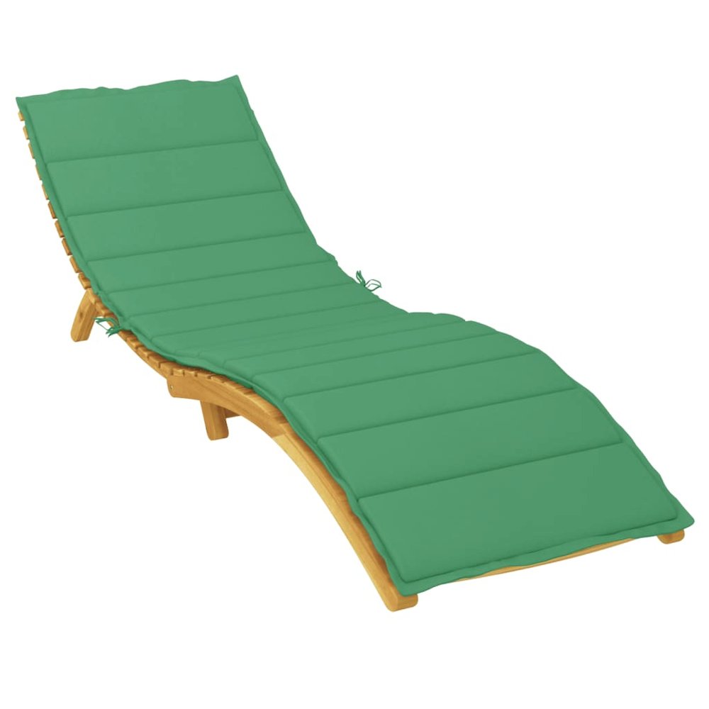 Sun Lounger Cushion Green Oxford fabric 78.7 x 27.6 x 1.2 in. Picture 3