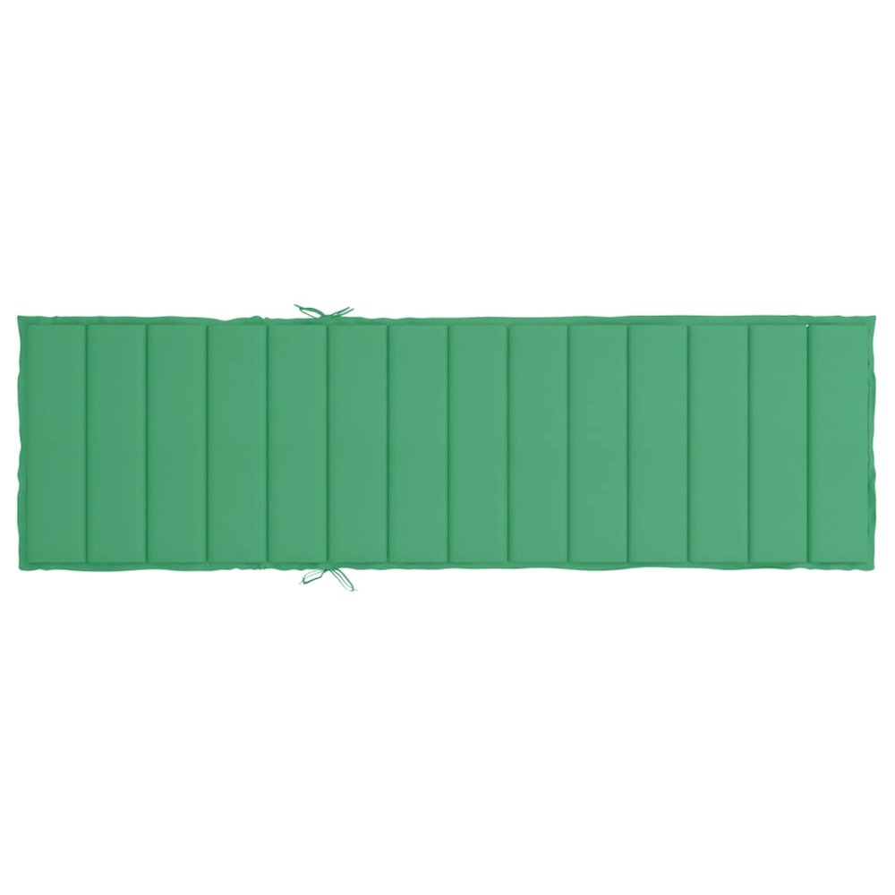 Sun Lounger Cushion Green Oxford fabric 78.7 x 27.6 x 1.2 in. Picture 5
