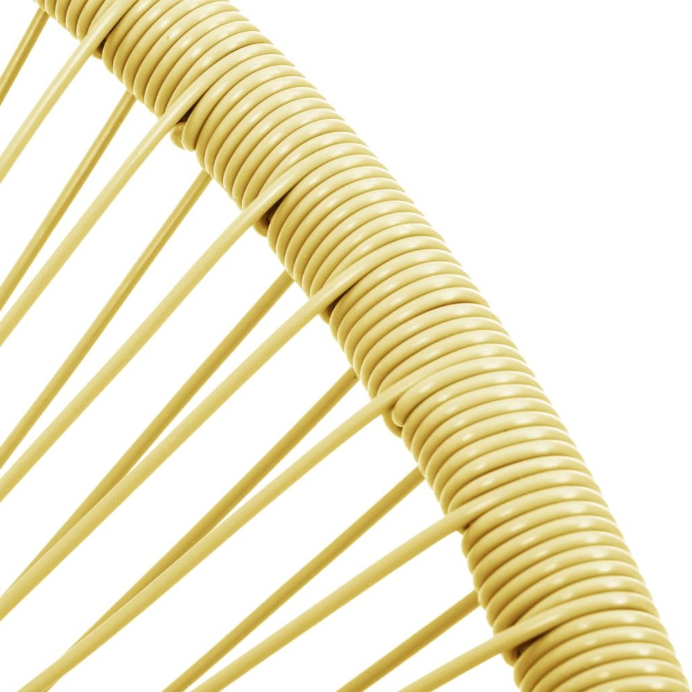 Acapulco Chair Beige Poly Rattan, Powder-Coated Steel Standard. Picture 6