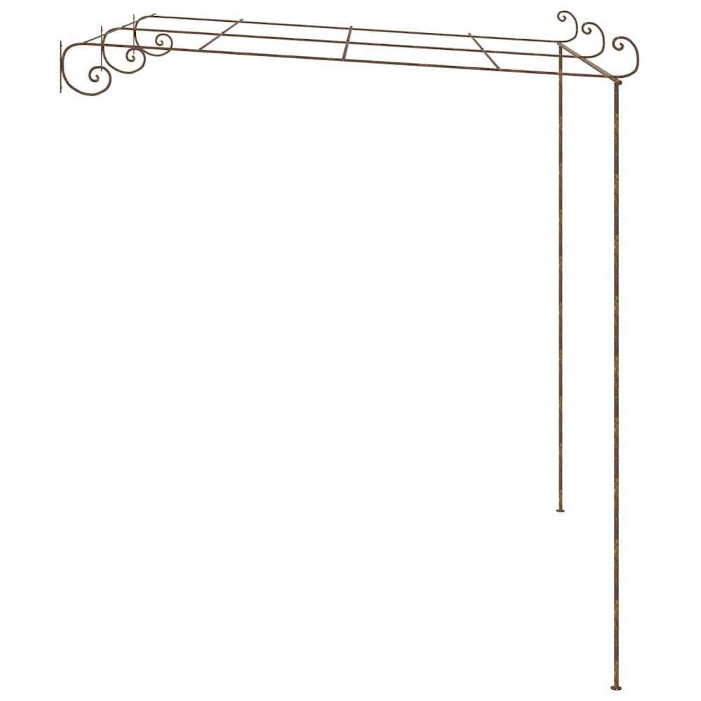 Garden Arch Antique Brown Wrought Iron Large Decorative Inlays. Picture 3