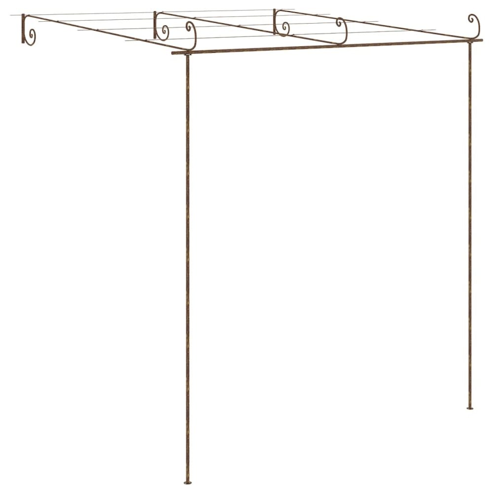 Garden Arch Antique Brown Wrought Iron Large Decorative Inlays. Picture 4