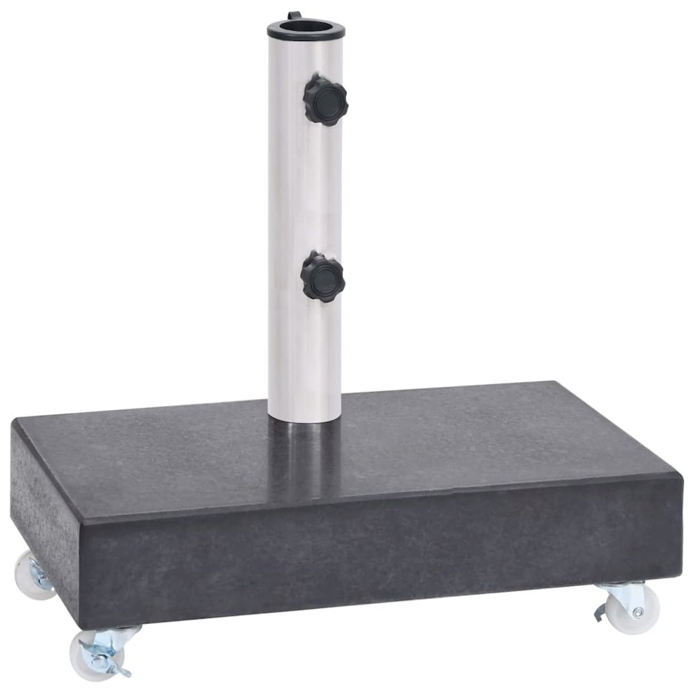 Umbrella Base Black Granite, Stainless Steel Heavy Weight Endurance. Picture 1