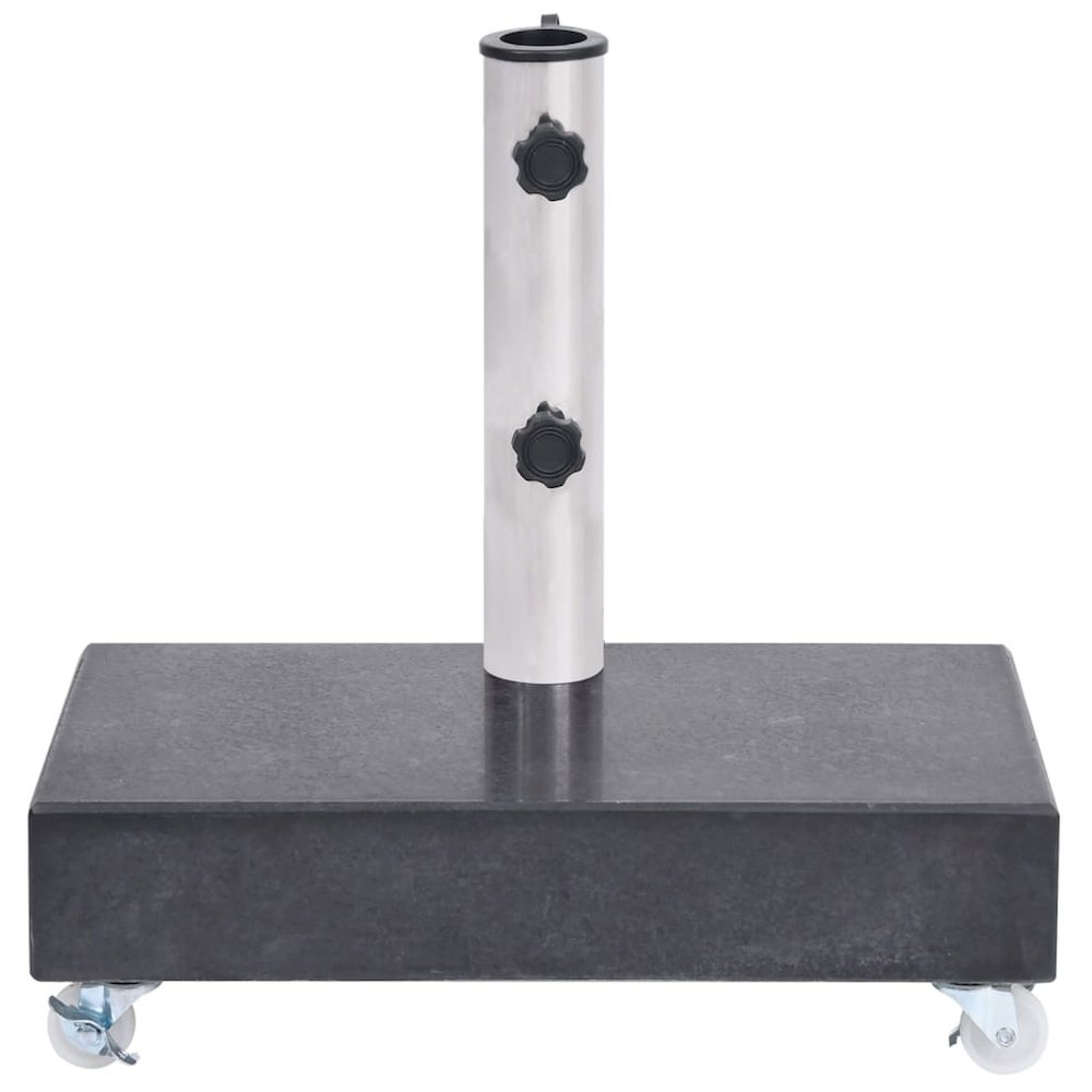 Umbrella Base Black Granite, Stainless Steel Heavy Weight Endurance. Picture 2