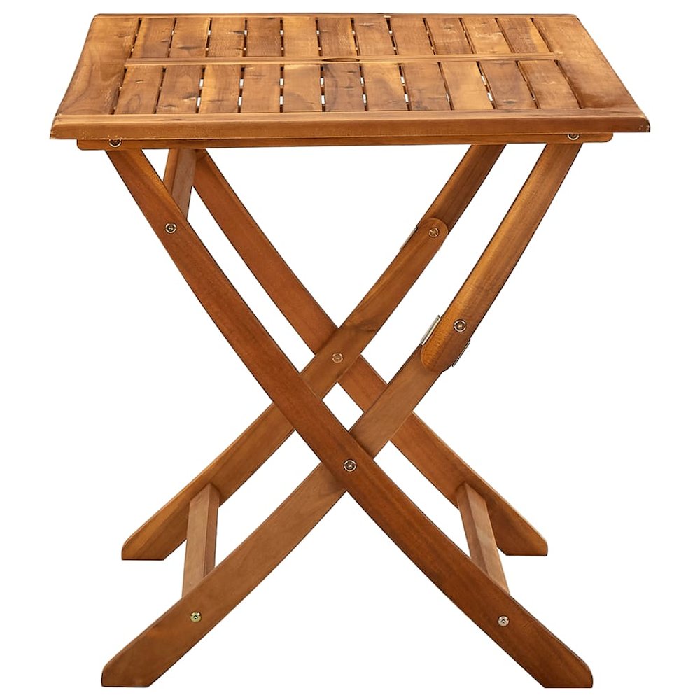 Garden Table Natural wood Solid Acacia wood Medium Foldable. Picture 3