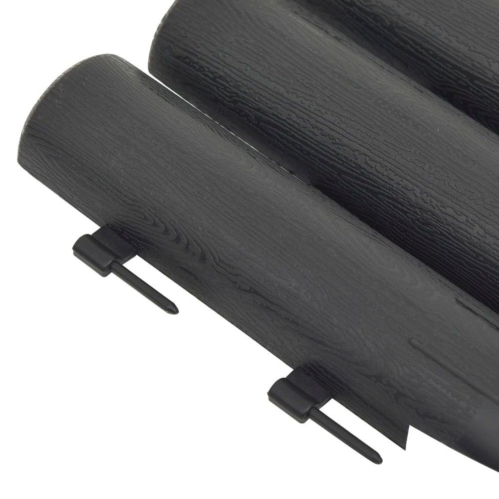 Lawn Edgings 36 pcs Anthracite 32.8' PP. Picture 5