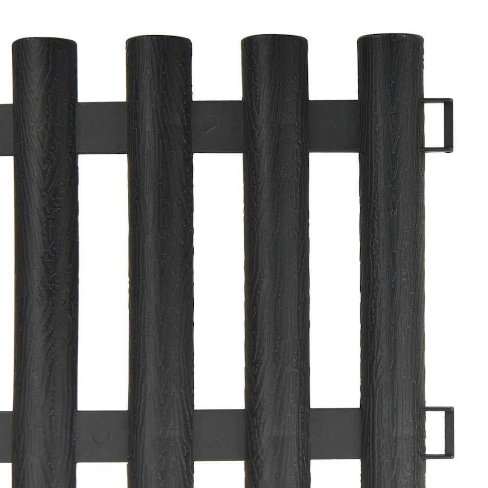 Lawn Edgings 17 pcs Anthracite 32.8' PP. Picture 5