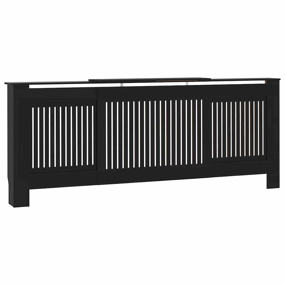 MDF Radiator Cover Black 80.7". Picture 1