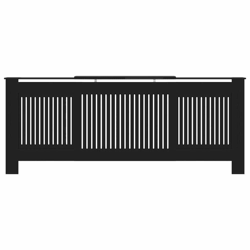 MDF Radiator Cover Black 80.7". Picture 5