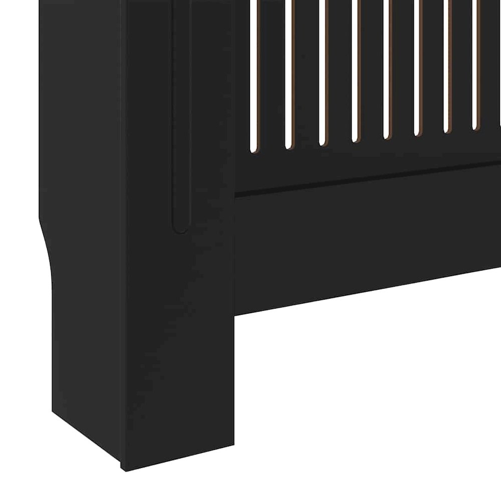 MDF Radiator Cover Black 80.7". Picture 9