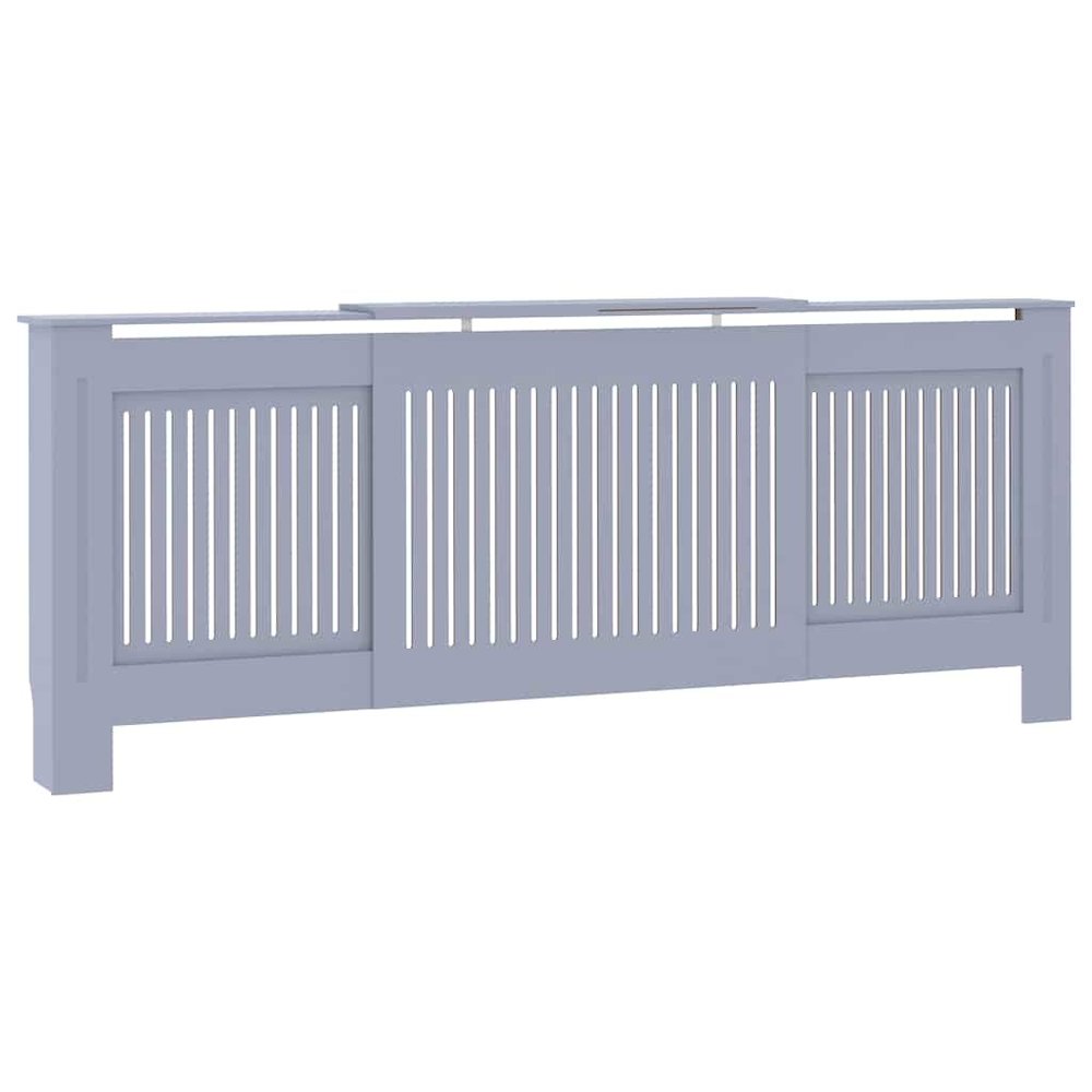 MDF Radiator Cover Gray 80.7". Picture 1