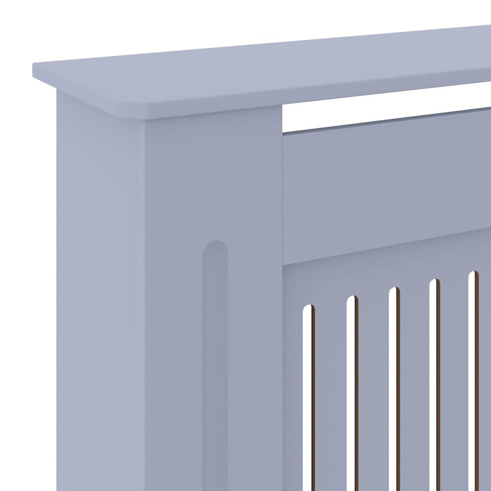 MDF Radiator Cover Gray 80.7". Picture 8