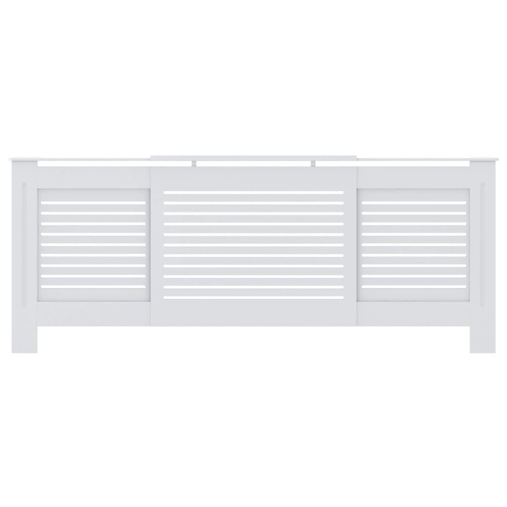 MDF Radiator Cover White 80.7". Picture 3