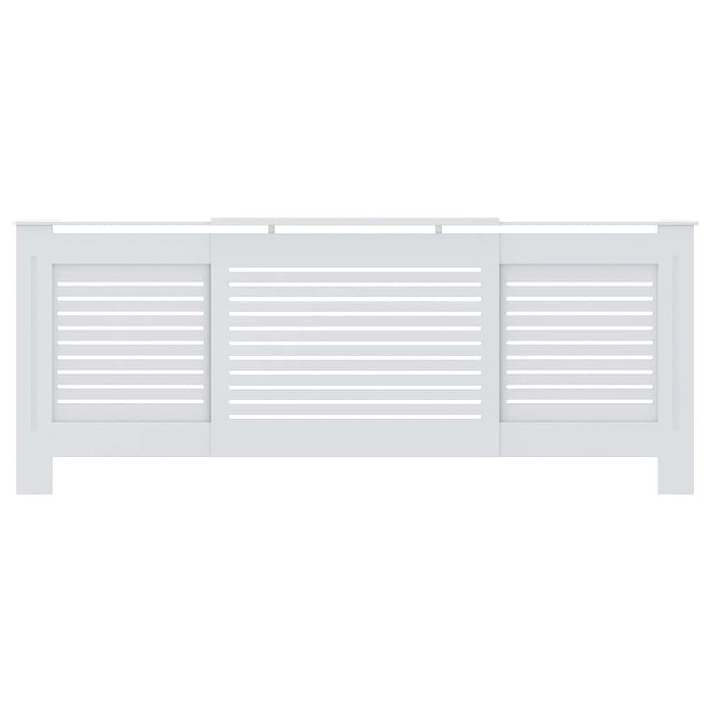 MDF Radiator Cover White 80.7". Picture 5