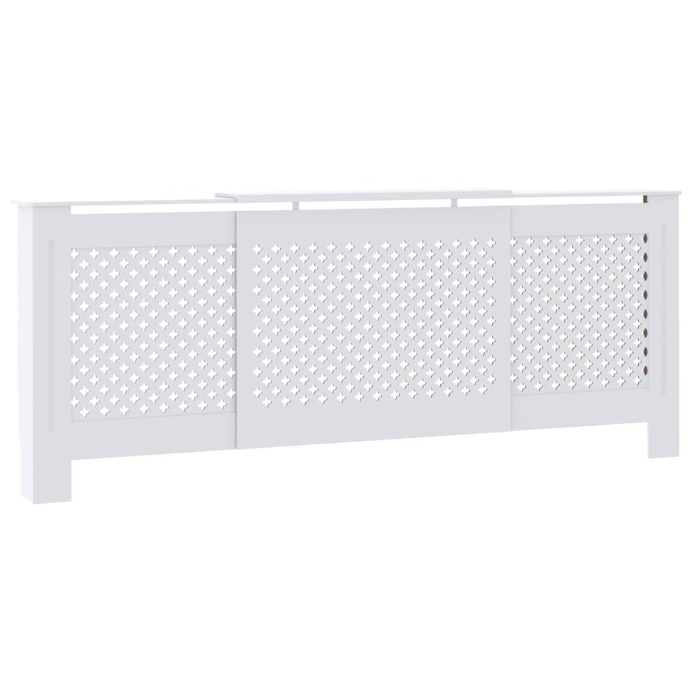 vidaXL MDF Radiator Cover White 80.7", 325555. Picture 2