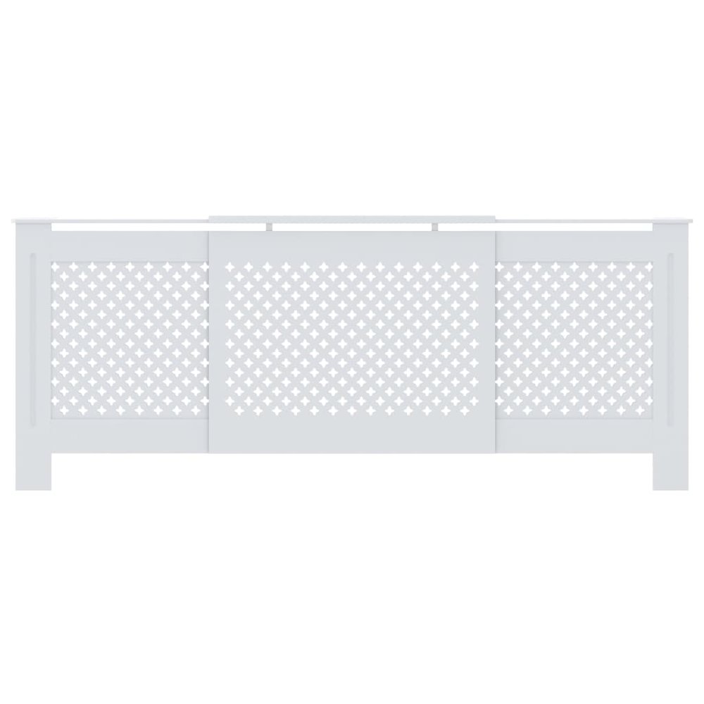 vidaXL MDF Radiator Cover White 80.7", 325555. Picture 3