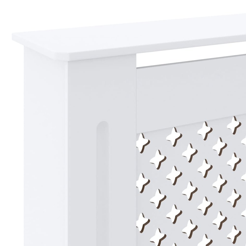 vidaXL MDF Radiator Cover White 80.7", 325555. Picture 6