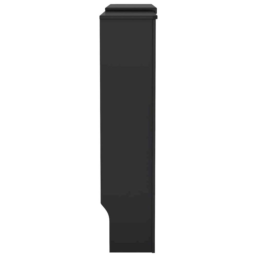 vidaXL MDF Radiator Cover Black 80.7", 325556. Picture 4