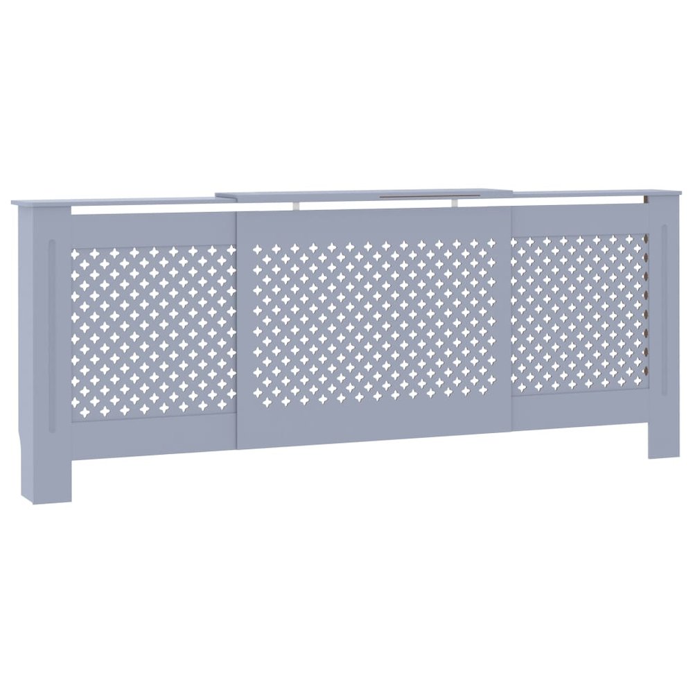 MDF Radiator Cover Gray 80.7". Picture 2