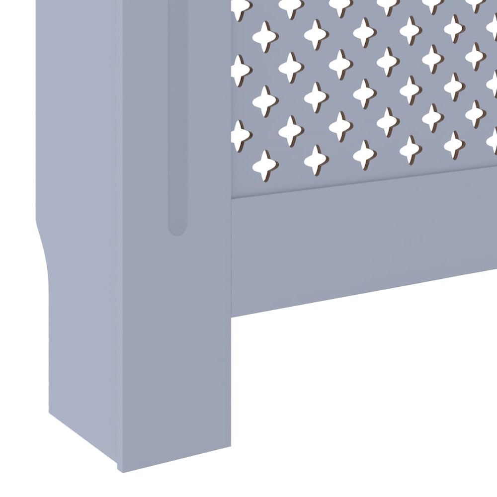 MDF Radiator Cover Gray 80.7". Picture 7