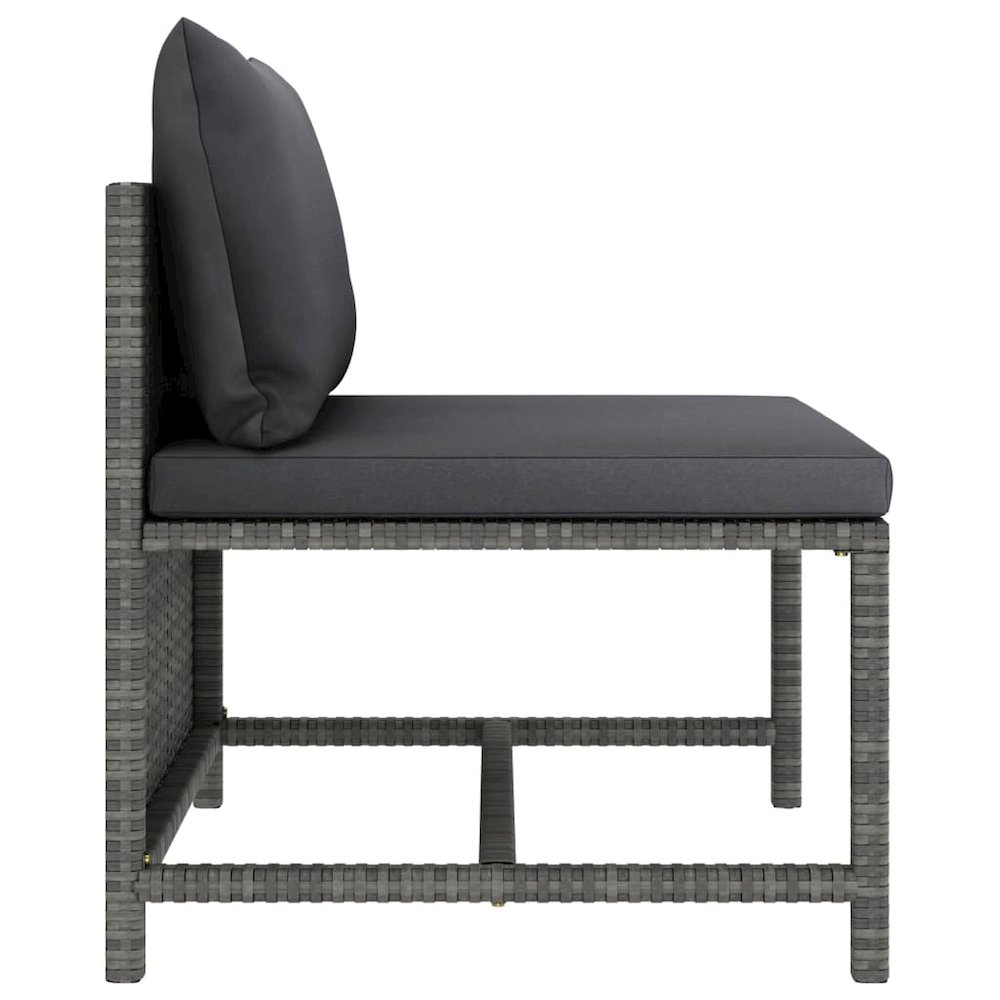 Garden Sofa Grey, Anthracite. Picture 8