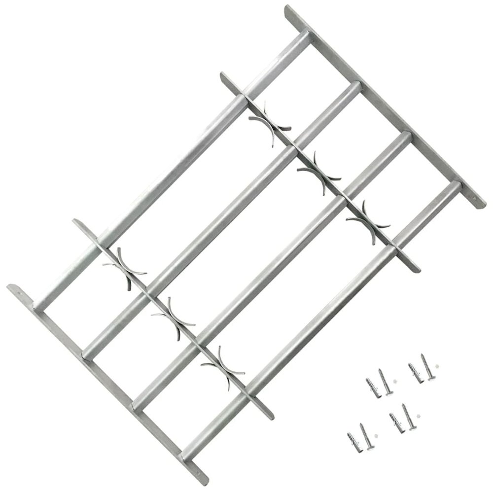 vidaXL Adjustable Security Grilles for Windows 2 pcs 39.4"-59.1". Picture 2