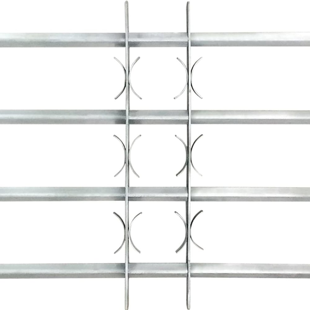 vidaXL Adjustable Security Grilles for Windows 2 pcs 39.4"-59.1". Picture 4