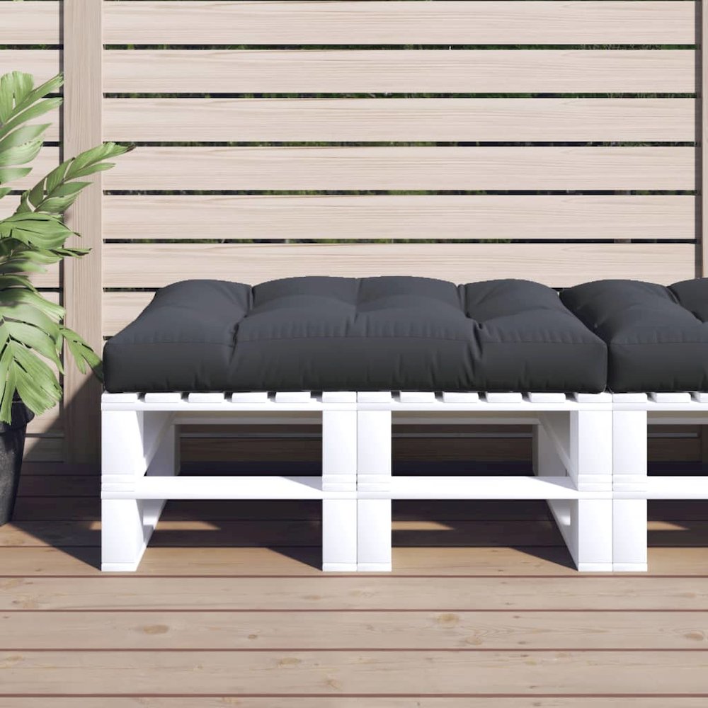 Pallet Cushion Anthracite 100% polyester 47.2 x 31.5 in. Picture 1