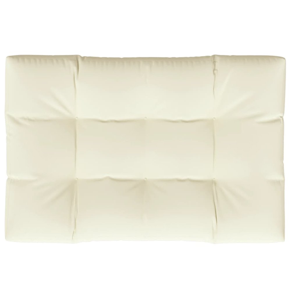 Pallet Cushion Cream Fabric (100% polyester) 47.2 x 31.5 x 4.7 in. Picture 2