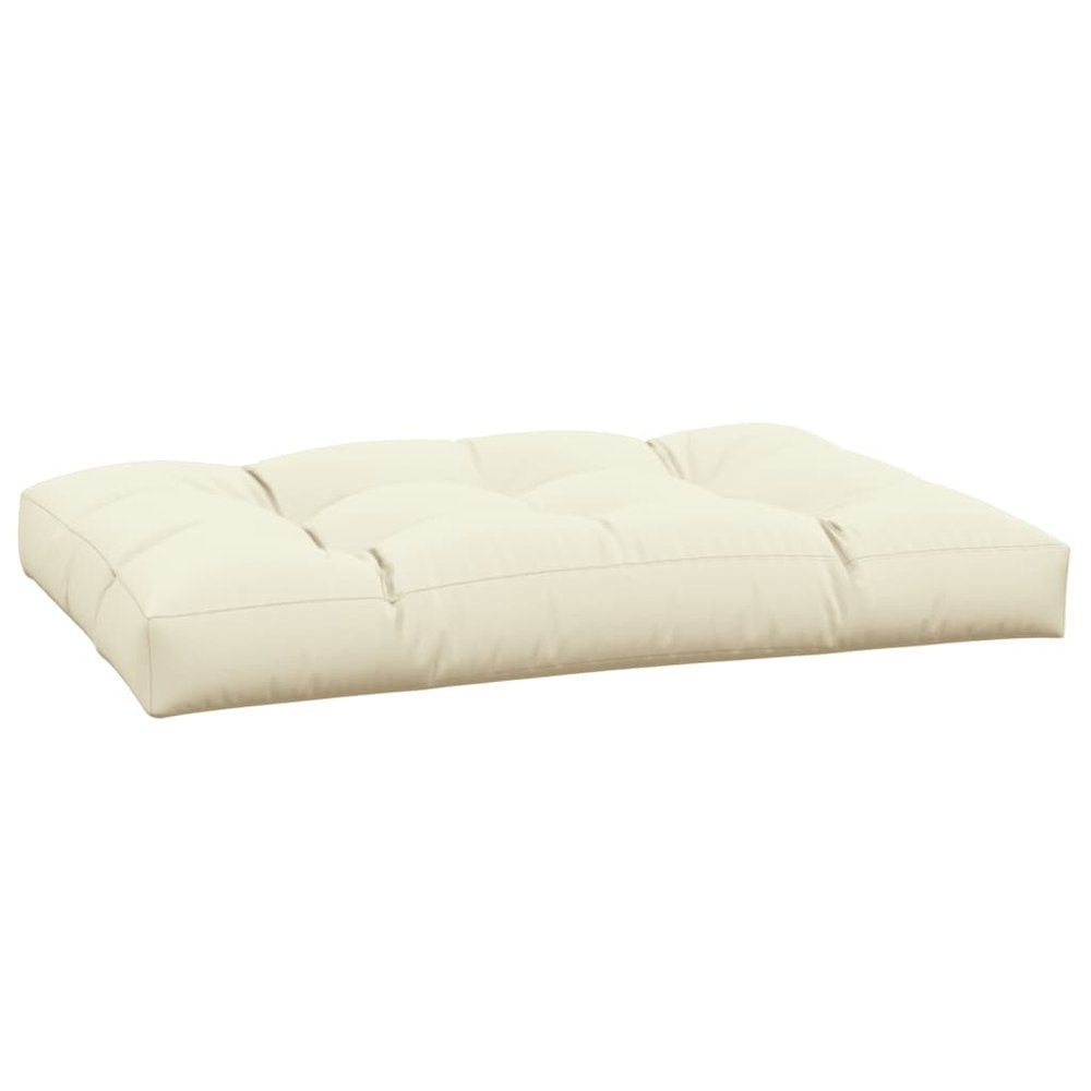 Pallet Cushion Cream Fabric (100% polyester) 47.2 x 31.5 x 4.7 in. Picture 4