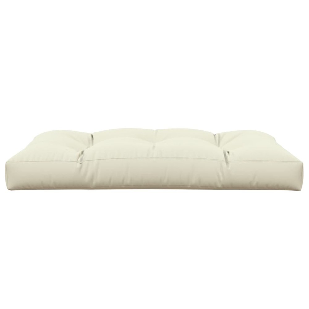 Pallet Cushion Cream Fabric (100% polyester) 47.2 x 31.5 x 4.7 in. Picture 5