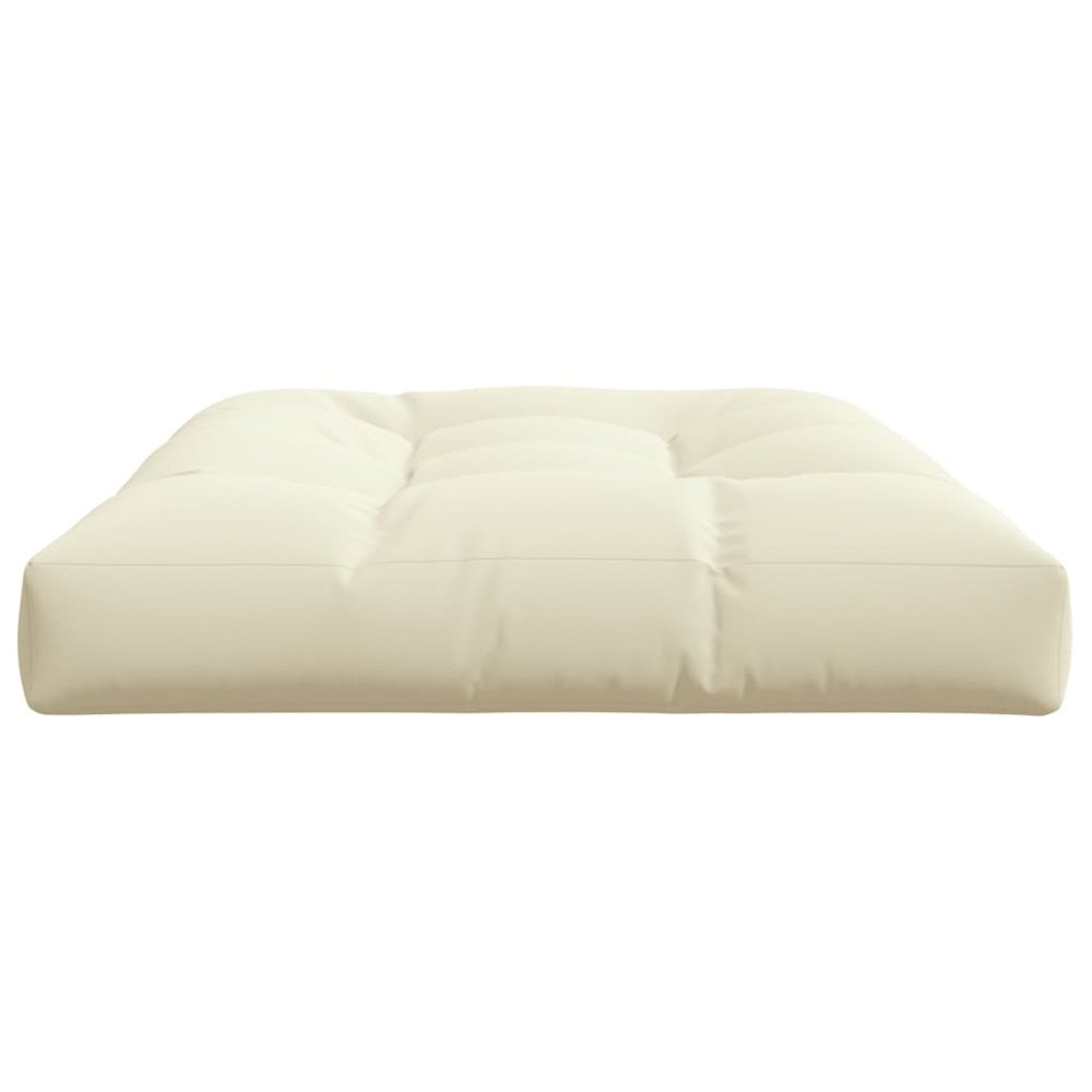 Pallet Cushion Cream Fabric (100% polyester) 47.2 x 31.5 x 4.7 in. Picture 6