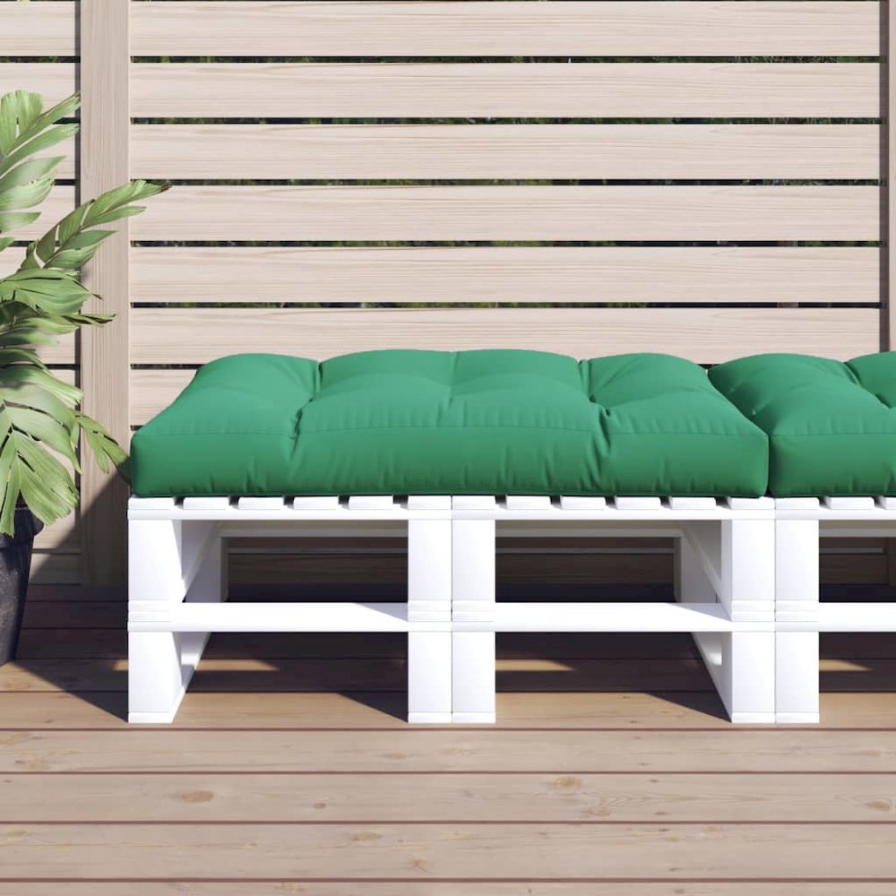 Pallet Cushion Green Fabric (100% polyester) Large. Picture 1