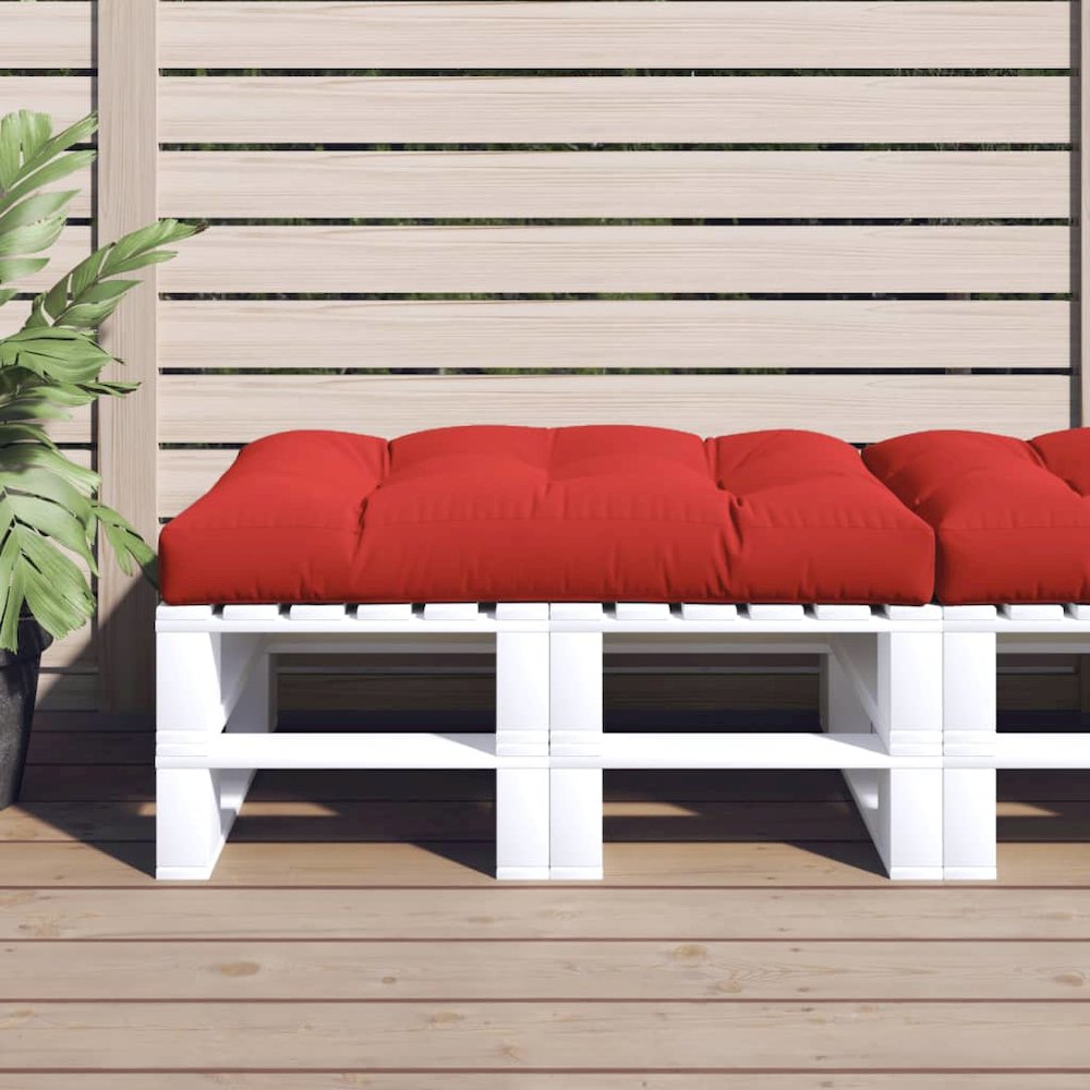 Pallet Cushion Red 100% polyester 47.2"x31.5"x4.7. Picture 1