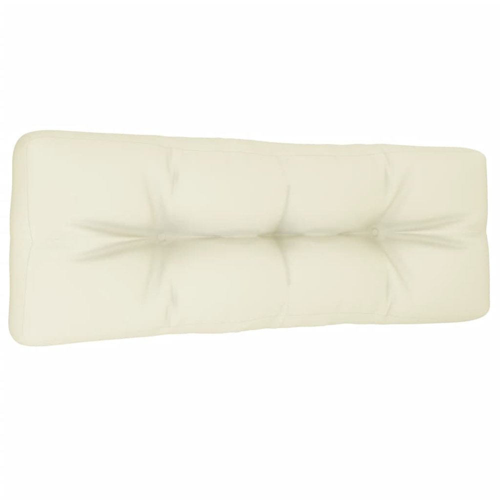 Pallet Cushion Cream 100% Polyester 47.2 in x 15.7 in x 4.7 in. Picture 2