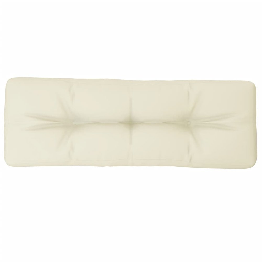 Pallet Cushion Cream 100% Polyester 47.2 in x 15.7 in x 4.7 in. Picture 4