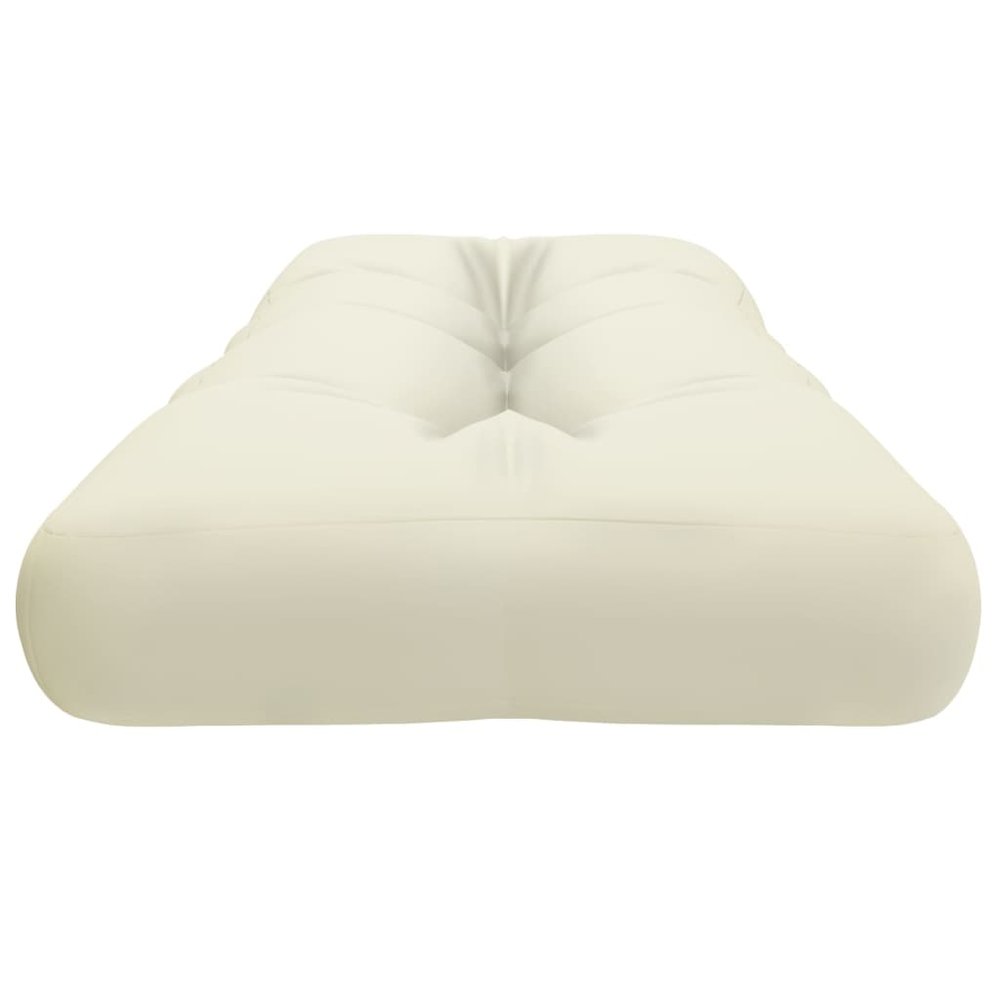 Pallet Cushion Cream 100% Polyester 47.2 in x 15.7 in x 4.7 in. Picture 6