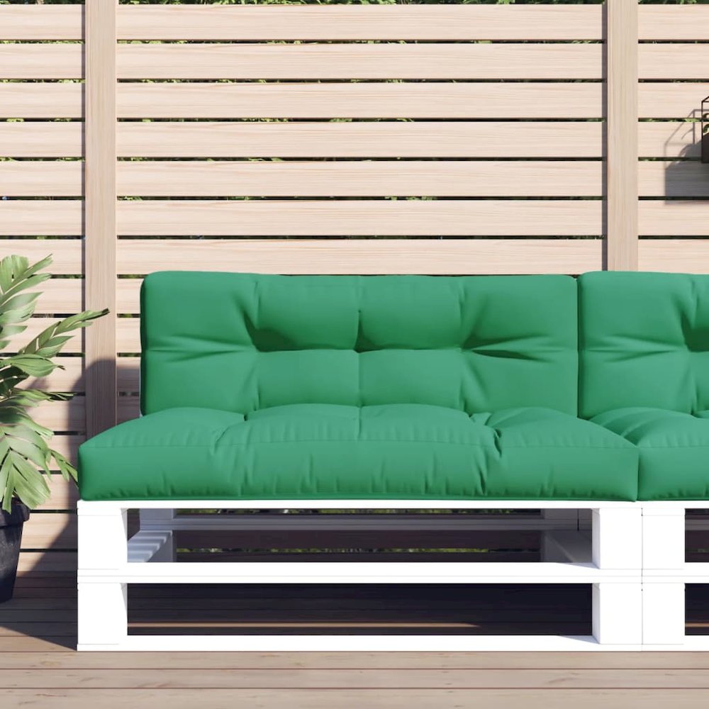 Pallet Cushion Green 100% Polyester 47.2"x15.7"x4.7. Picture 1