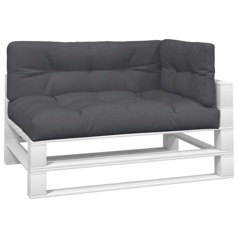 Pallet Cushion Set of 3 Anthracite 100% polyester. Picture 3