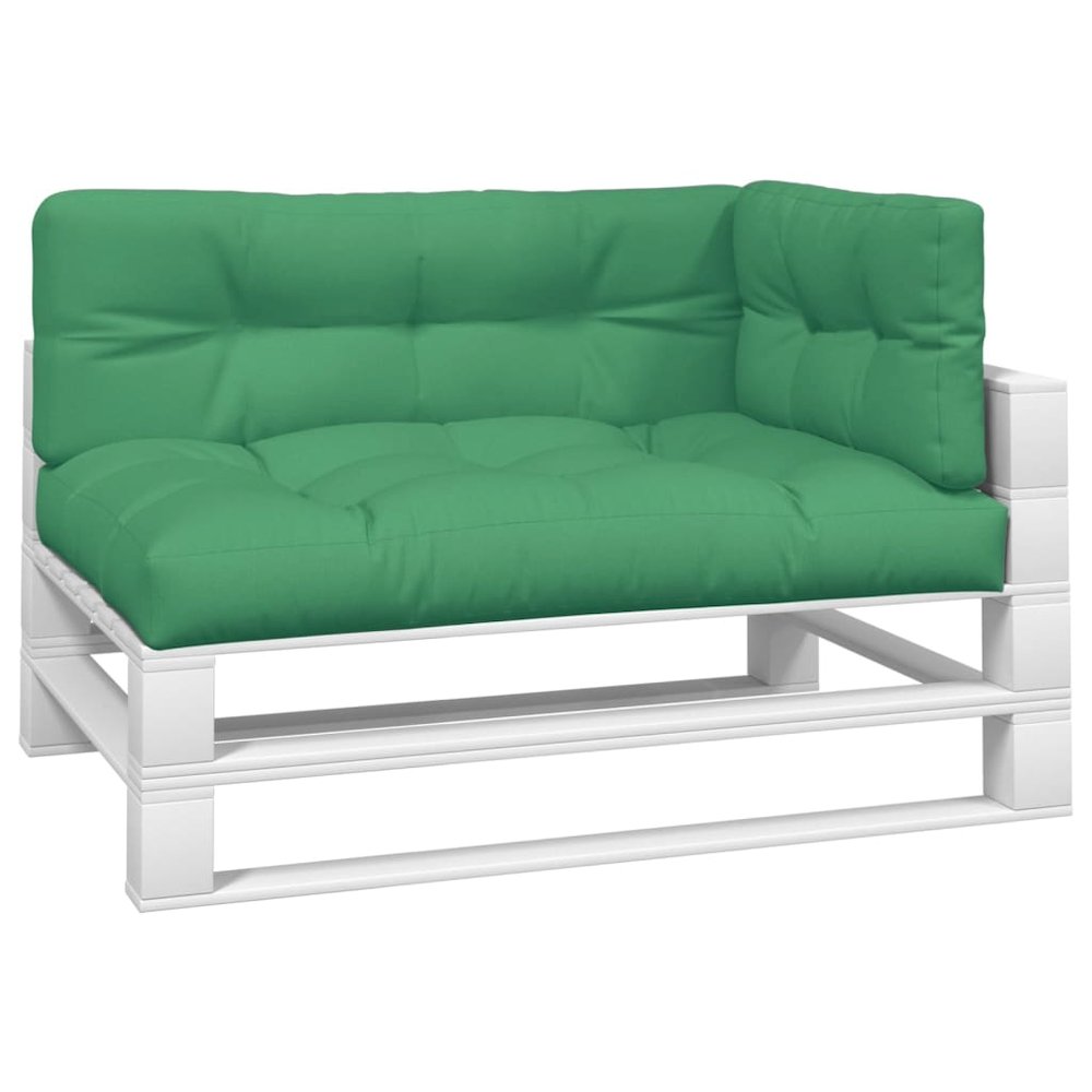 Pallet Cushion Set of 3 Green Polyester UV-resistant. Picture 3