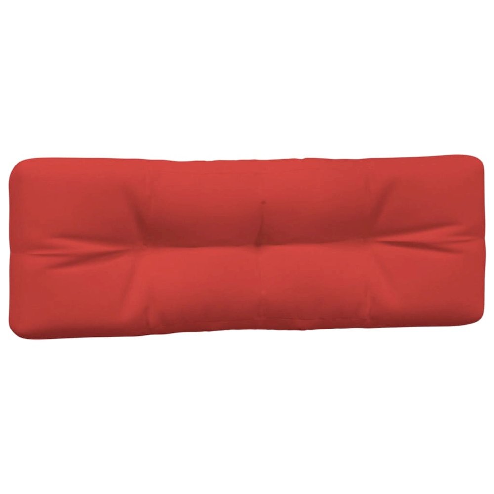 Pallet Cushion Set of 3 Red Polyester Water-resistant materials. Picture 4