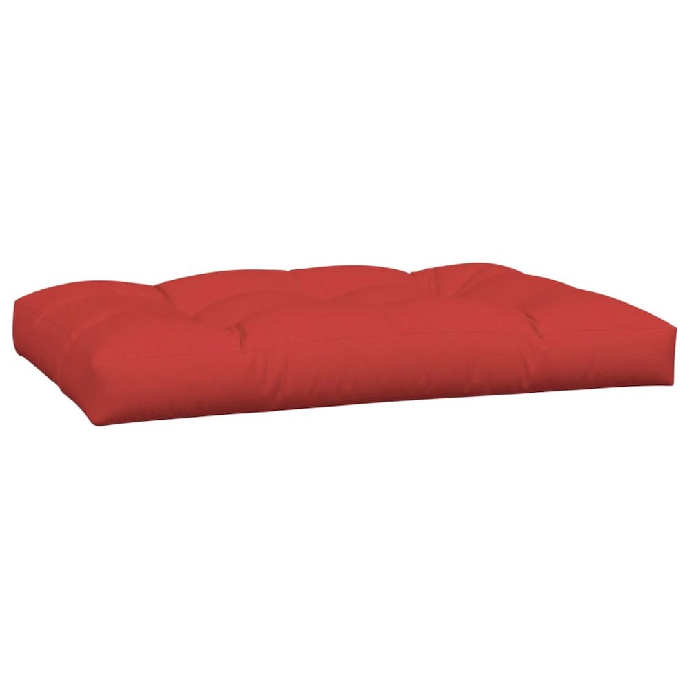 Pallet Cushion Set of 3 Red Polyester Water-resistant materials. Picture 6