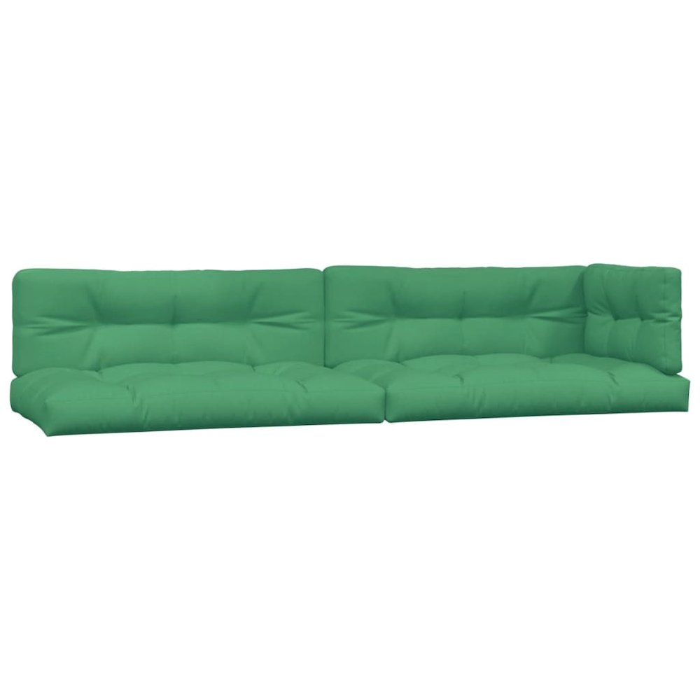 Pallet Cushion Set of 5 Green 100% Polyester Medium. Picture 2