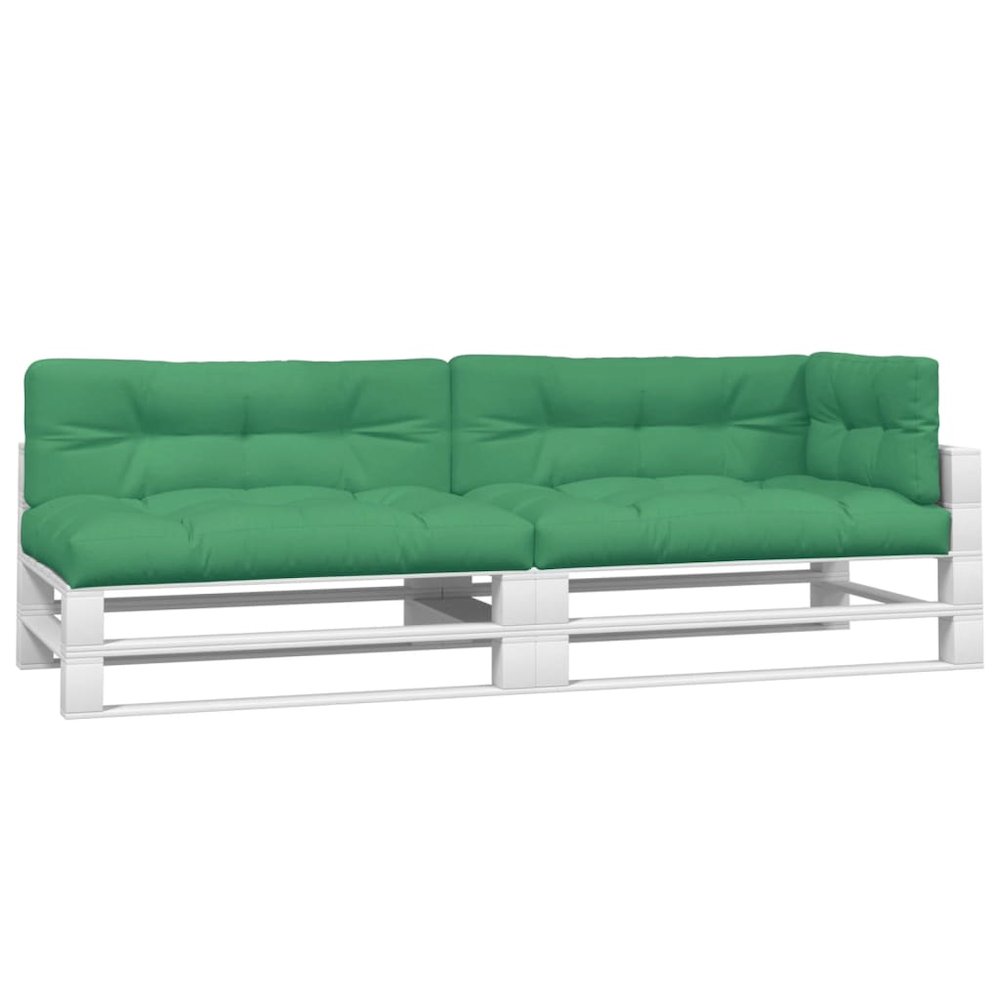 Pallet Cushion Set of 5 Green 100% Polyester Medium. Picture 3
