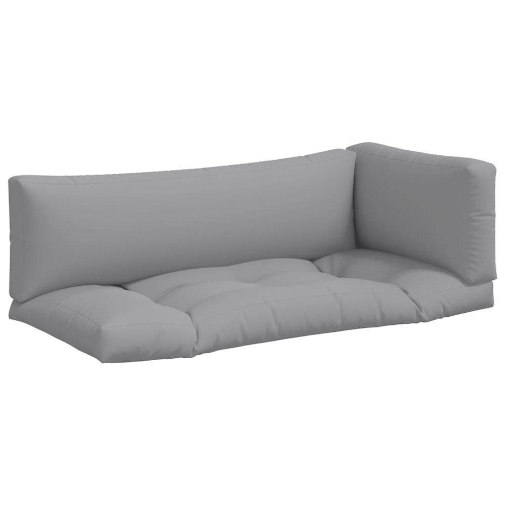Pallet Cushion Set of 3 Grey 100% polyester Large. Picture 2