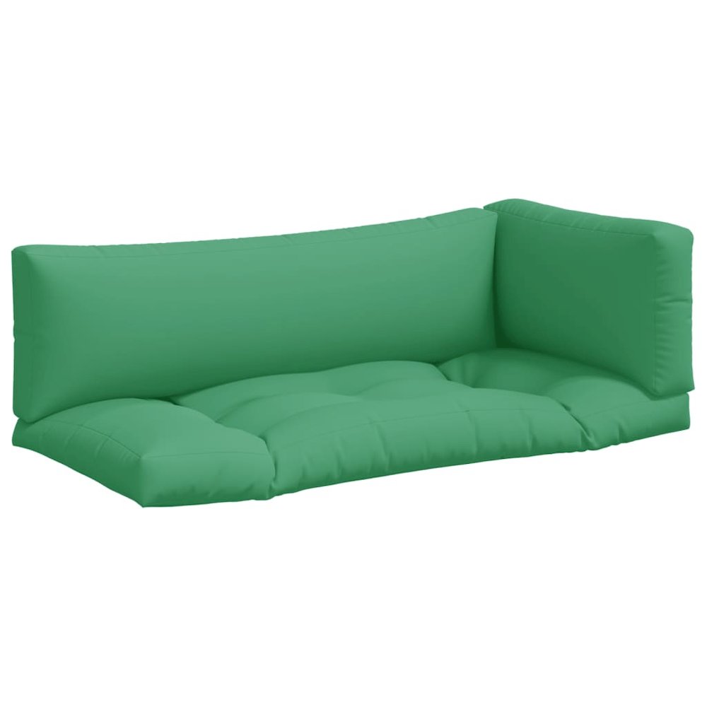 Pallet Cushion Set of 3 Green 100% Polyester Large. Picture 2