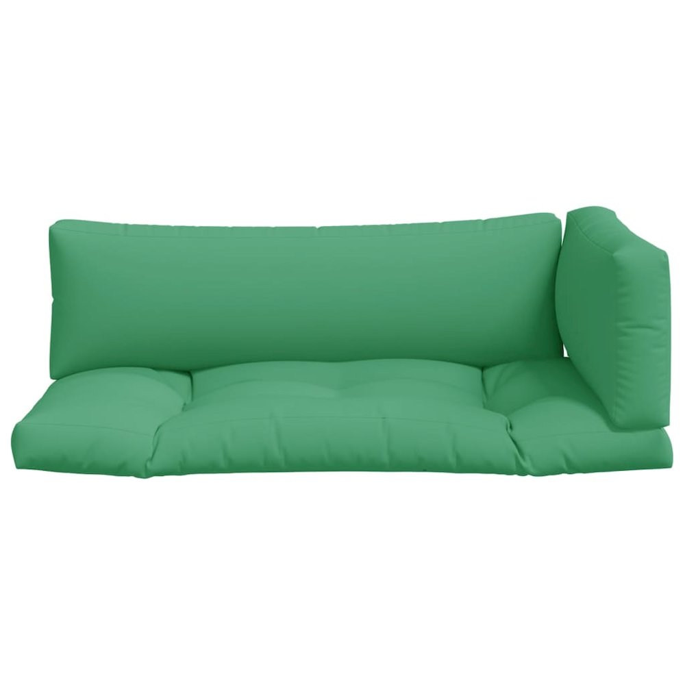 Pallet Cushion Set of 3 Green 100% Polyester Large. Picture 4