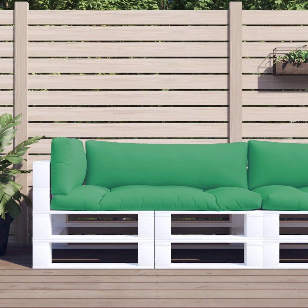 Pallet Cushion Set of 3 Green 100% Polyester Large. Picture 1