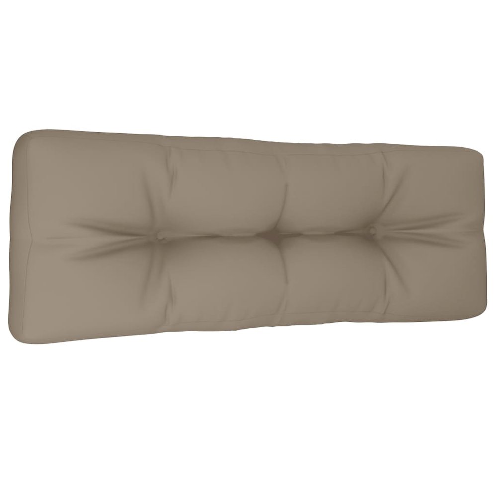 Pallet Cushion Taupe 100% polyester 47.2 x 15.7 x 4.7 in. Picture 2