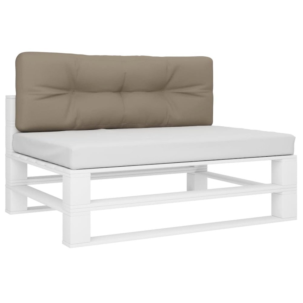 Pallet Cushion Taupe 100% polyester 47.2 x 15.7 x 4.7 in. Picture 3